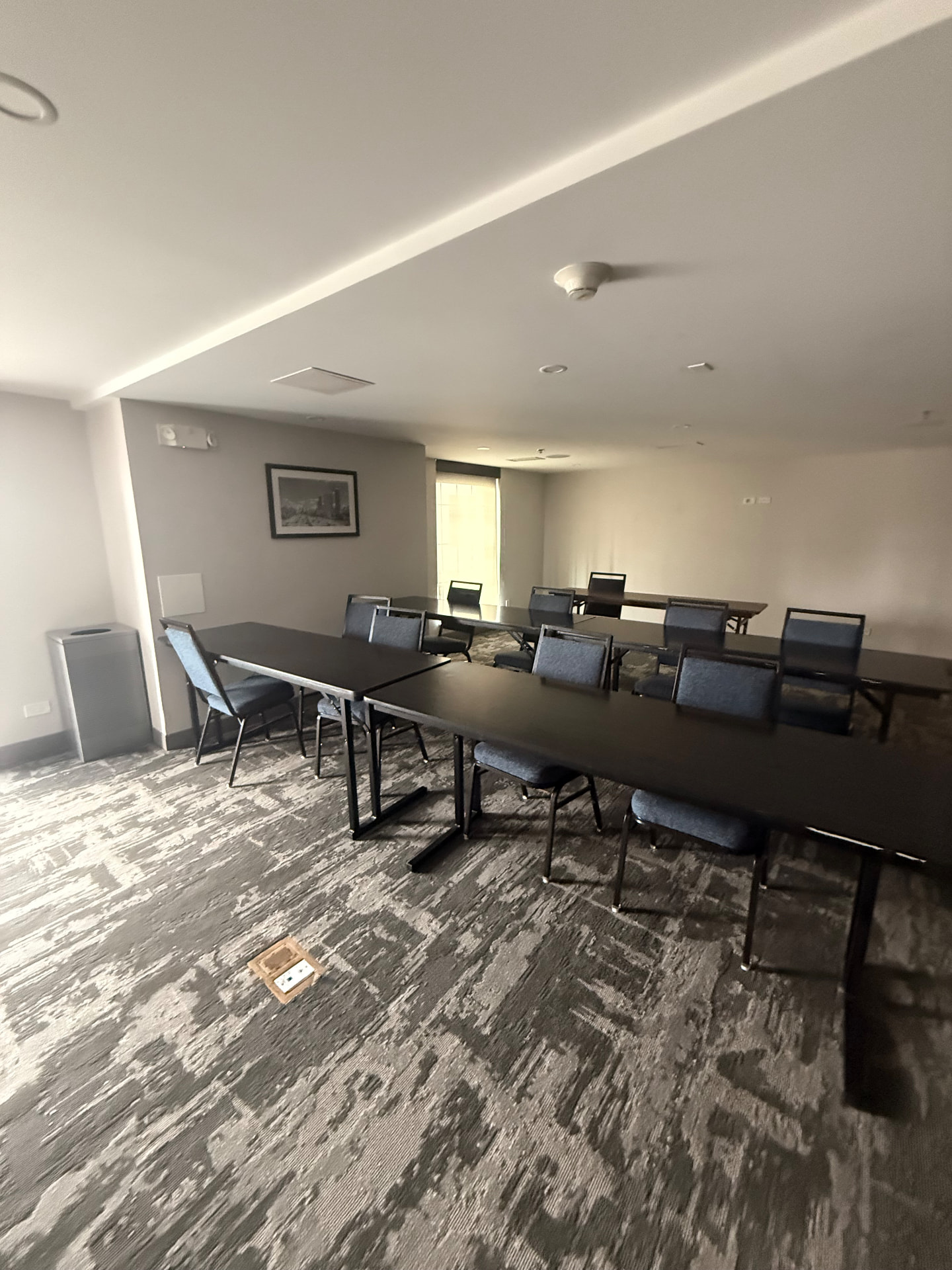 Workshop venue set up and ready for attendees